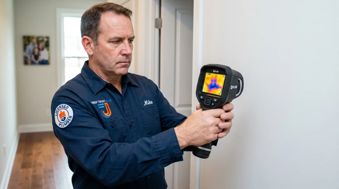 Thermal imaging leak detection by Johns Plumbing LLC in Armona